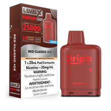 Level X Boost Dripn Red Classic Ice 25k 20mg